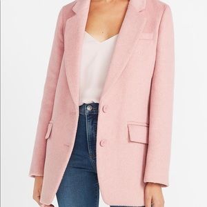 Express Pink Blazer Coat